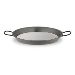 Paellera de acero pulido para induccion y vitroceramica ø36cm (7 personas)