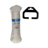 Madeja trenzado nylon 15m blanco granate edm