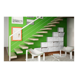 Zapatero modulable blanco 51 x 19 x 39 cm
