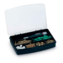 Organizador de compartimento con tapa 7 divisiones fijas 17,5 x 12,2 x 3 cm