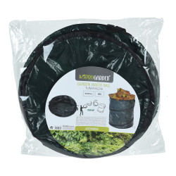Saco de jardin con muelle ø45 x 55 cm color verde, 85 l