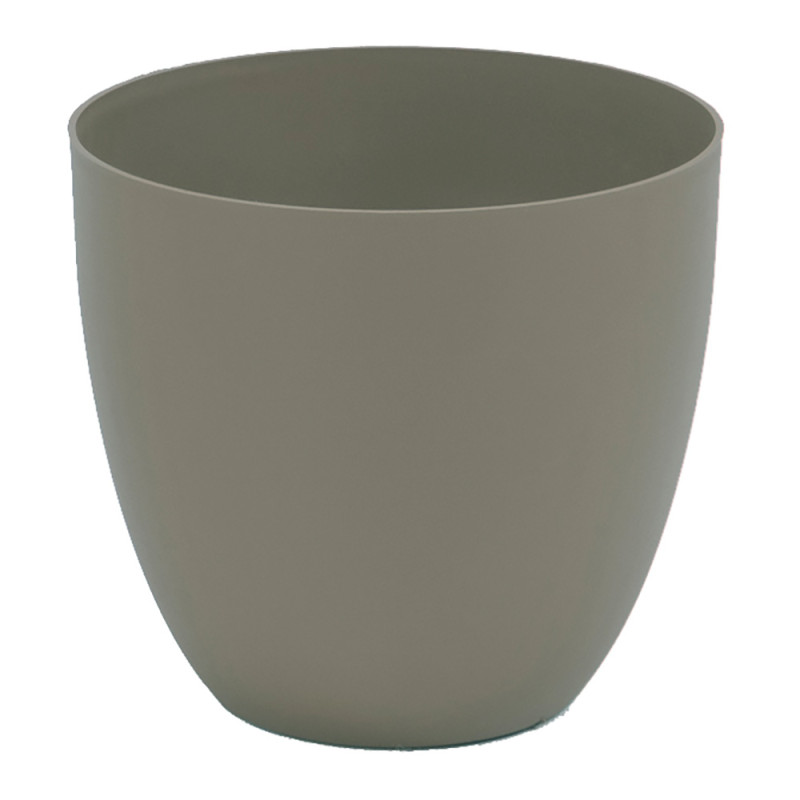 Maceta de inyeccion modelo cuenco ø18cm color taupe Maceta de inyeccion modelo cuenco ø18cm color taupe