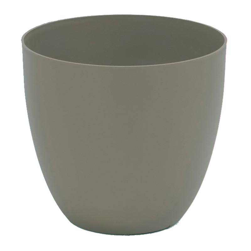 Maceta de inyeccion modelo cuenco ø26cm color taupe Maceta de inyeccion modelo cuenco ø26cm color taupe