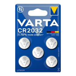 Micro pila de boton lithium cr2032 3v (blister 5 unid.) ø20,0x3,2mm