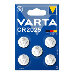 Micro pila de boton lithium cr2025 3v (blister 5 unid.) ø20,0x2,5mm