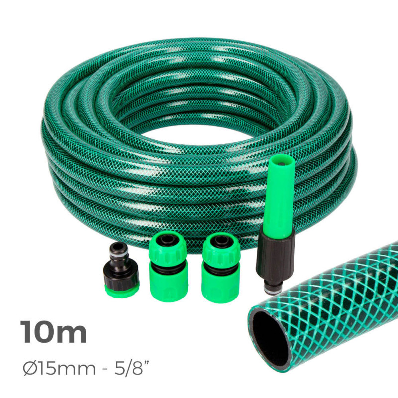 Kit manguera de jardin basic 10 m (5/8" 15 mm) Kit manguera de jardin basic 10 m (5/8" 15 mm)