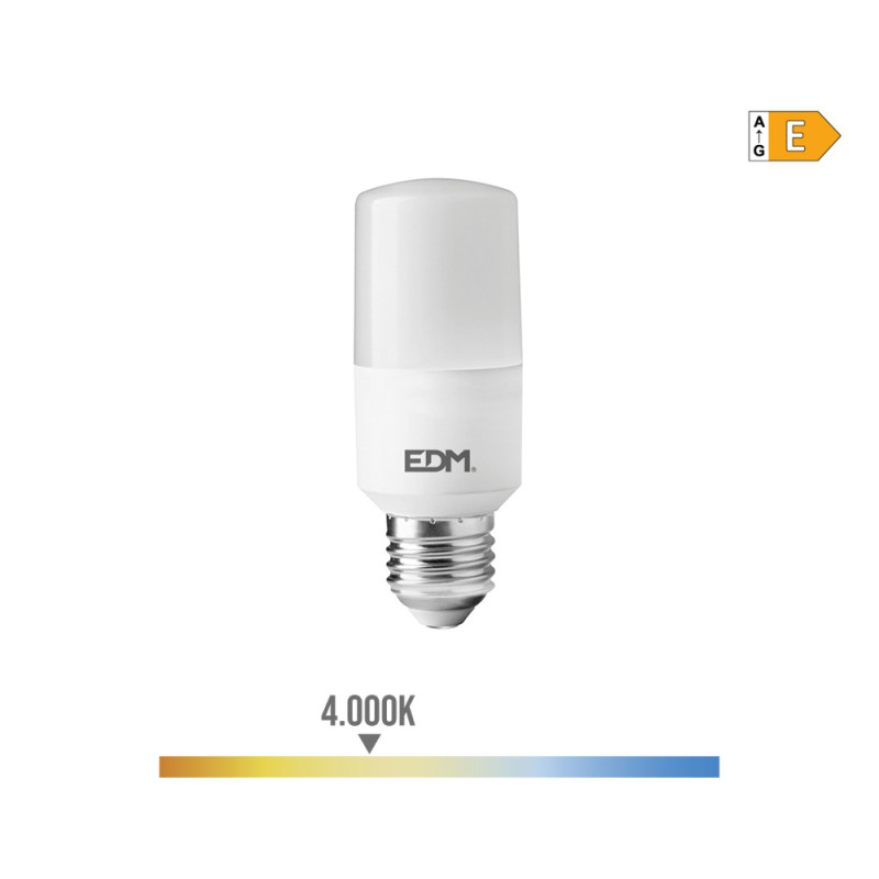 Bombilla tubular led e27 10 w 1100 lm 4000 k luz dia ø4 x 10,7 cm Bombilla tubular led e27 10 w 1100 lm 4000 k luz dia ø4 x 10,7 cm