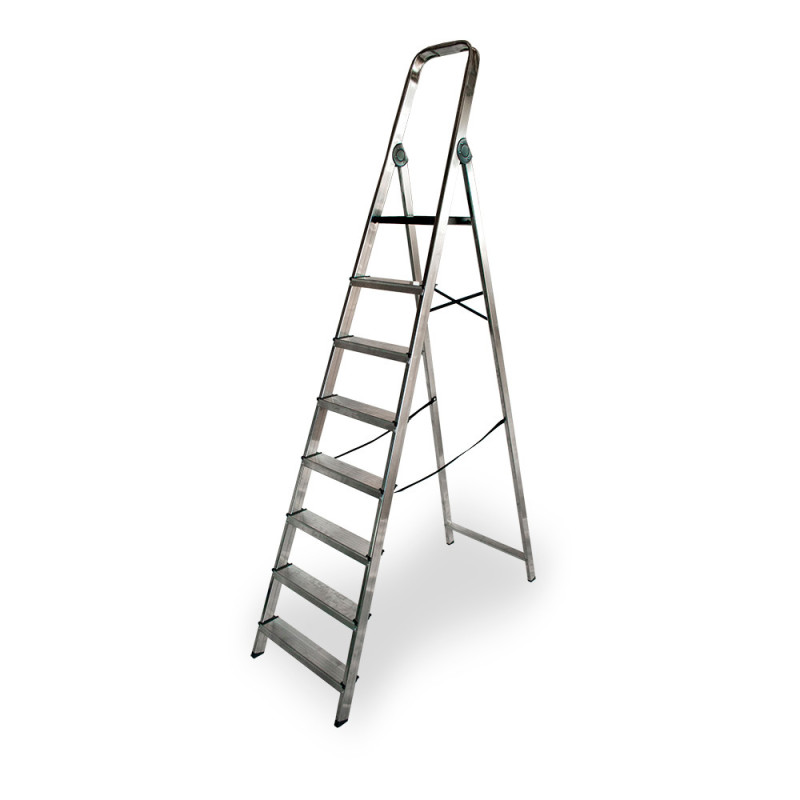 Escalera doméstica aluminio 8 peldaños Escalera doméstica aluminio 8 peldaños