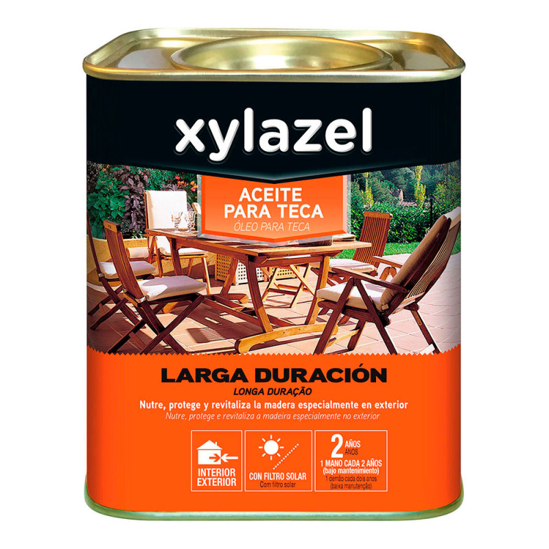 Xylazel aceite para teca larga duracion color teca 0.750l 5396278 Xylazel aceite para teca larga duracion color teca 0.750l 5396278