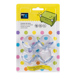 Protector cantos transparente 5000-0-001 (blister 4 unid.) inofix