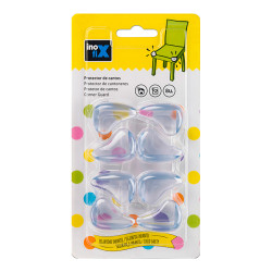 Protector cantos transparente 5001-0-001 (blister 8 unid.) inofix