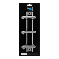 Colgador acero inoxidable 3 ganchos 3716-1-00 (blister) inofix