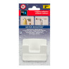 Colgador resistente al agua modelo rama doble blanco 2192-2-000 (blister) inofix