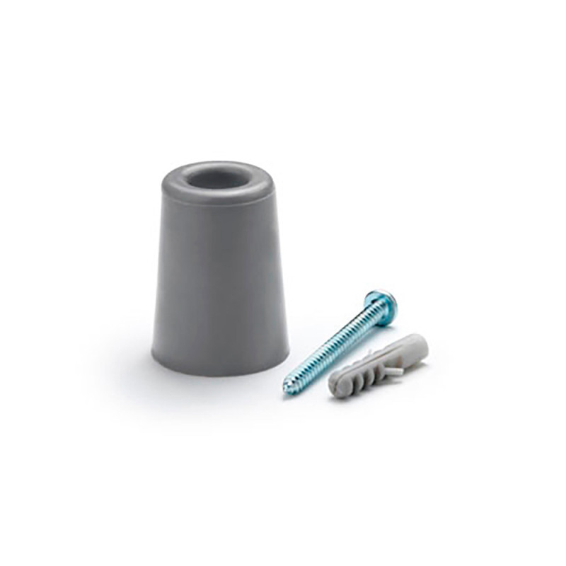 Tope de puerta alto caucho gris (blister) inofix Tope de puerta alto caucho gris (blister) inofix