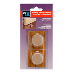 Tope adhesivo parquet beige (blister 2 unid.) inofix