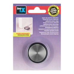 Tope adhesivo cilindrico acero inoxidable extra fuerte (blister) inofix