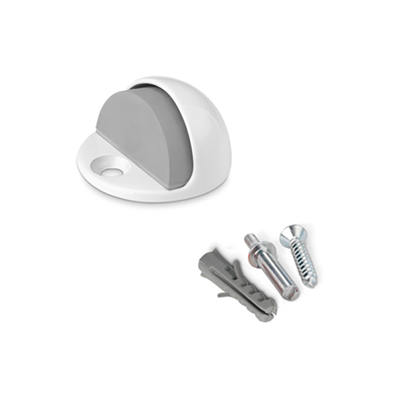 Tope puerta metalico con tornillo blanco (blister) inofix Tope puerta metalico con tornillo blanco (blister) inofix