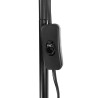Lámpara de pie modelo miami color negro e27 60 w edm