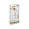 Estanteria madera color blanco para 4 cajas organizadoras 67.6x32x67.6cm