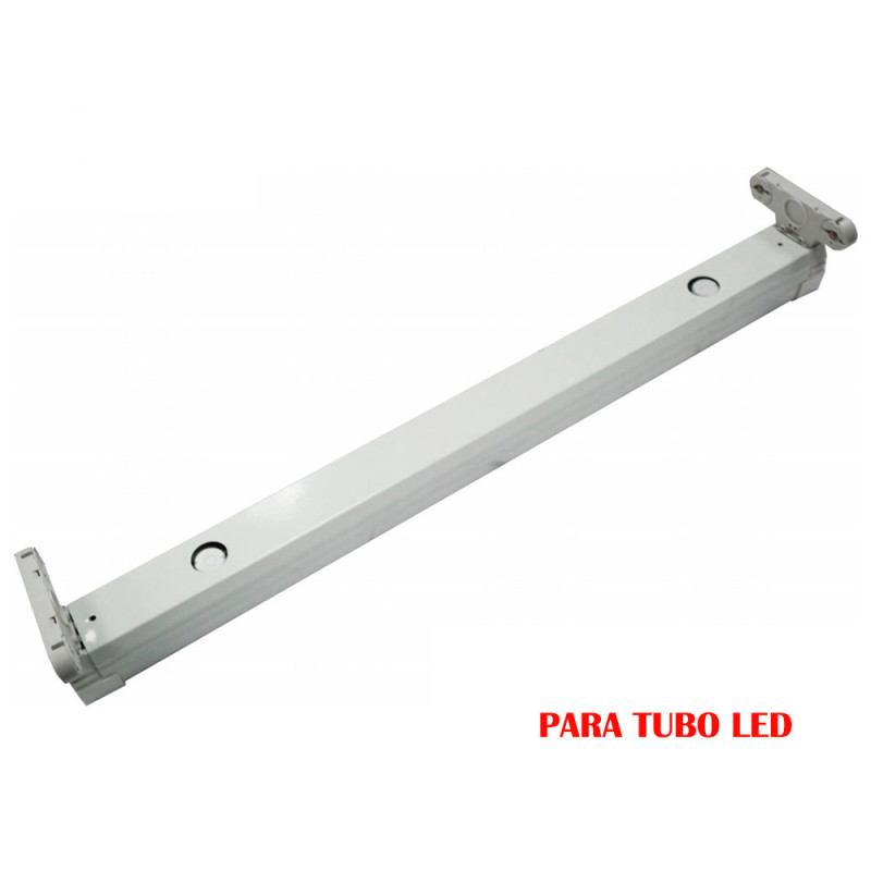 Regleta fluorescente para tubo de led 2x9w (eq. 18w) 220v 61cm edm Regleta fluorescente para tubo de led 2x9w (eq. 18w) 220v 61cm edm