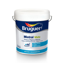 Pintura plastica blanca mate mistral 15 l para interior y exterior 5586672