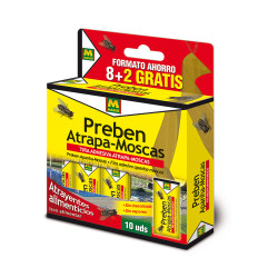 Preben tira atrapa moscas 10 unid