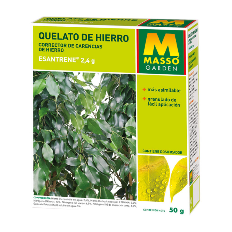Quelato de hierro 50g. fertilizante 234078n massó Quelato de hierro 50g. fertilizante 234078n massó