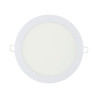 Downlight led empotrable redondo 20 w luz dia 4000 k 1500 lm blanco ø22,5 cm