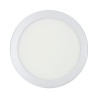 Downlight led superficie redondo cromado 20 w 1500 lm 4000 k luz dia ø 22 x 3,5 cm