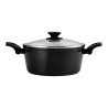 Set 2 sartenes + 1 olla vivant negra aluminio 3004 fagor