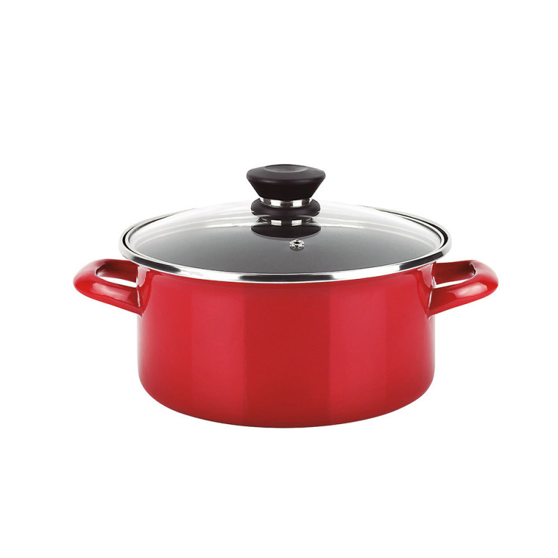 Olla optimax + tapa roja acero aisi 430 fagor ø20x10cm Olla optimax + tapa roja acero aisi 430 fagor ø20x10cm