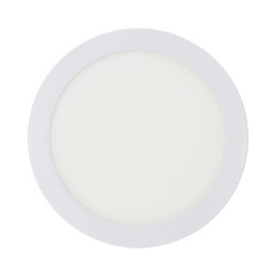 Downlight led superficie redondo blanco 20 w 1500 lm 6400 k luz fria ø22 x 3,5 cm