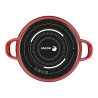 Tartera optimax ø24cm roja acero esmaltado aisi 430 fagor
