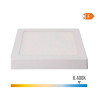 Downlight led superficie cuadrado blanco 20 w 1500 lm 6400 k luz fria 22 x 22 x 3,5 cm