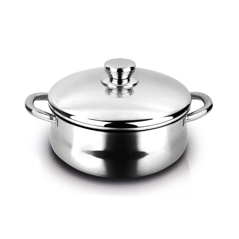 Cacerola de acero inoxidable silverinox + tapa 18/10 fagor ø24x10cm Cacerola de acero inoxidable silverinox + tapa 18/10 fagor ø24x10cm
