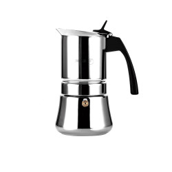 Cafetera etnica de acero inoxidable 18 / 10, 4 tazas