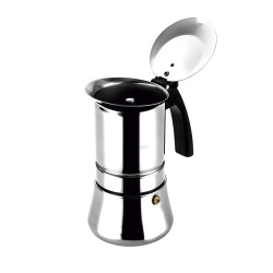 Cafetera etnica de acero inoxidable 18 / 10, 4 tazas