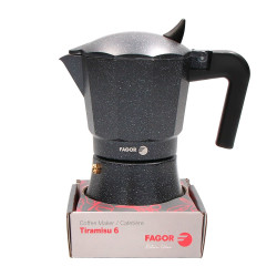 Cafetera tiramisu de aluminio 6 tazas