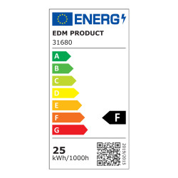 Regleta led 25 w 6500 k luz fria 2000 lm 61,3 x 3 x 12 cm