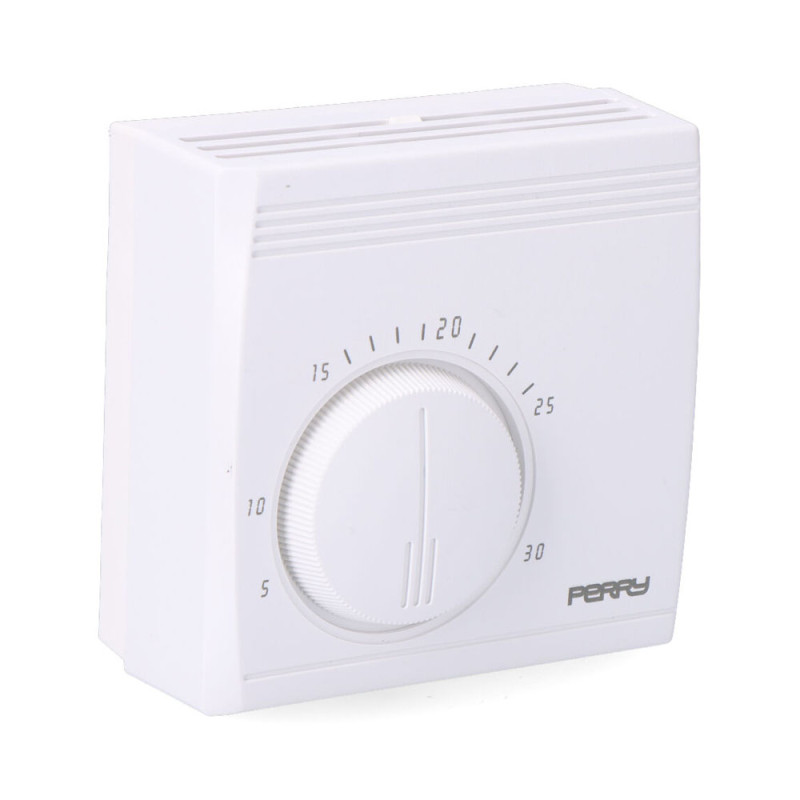 Termostato analogico serie "teg" sin luz piloto. color blanco perry Termostato analogico serie "teg" sin luz piloto. color blanco perry