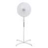 Ventilador de pie, blanco, potencia 45 w, aspas ø40 cm, altura regulable 110-130 cm