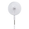 Ventilador de pie, blanco, potencia 45 w, aspas ø40 cm, altura regulable 110-130 cm