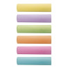 Caja con 6 tizas de colores maxi milan