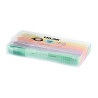 Pack con 4 rotuladores fluorescentes punta 2-4mm varios en estuche milan