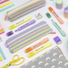 Pack con 4 rotuladores fluorescentes punta 2-4mm varios en estuche milan