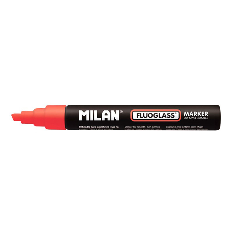 Blister con rotulador rojo fluoglass 2 - 4mm milan Blister con rotulador rojo fluoglass 2 - 4mm milan