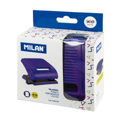 Perforadora para papel azul milan
