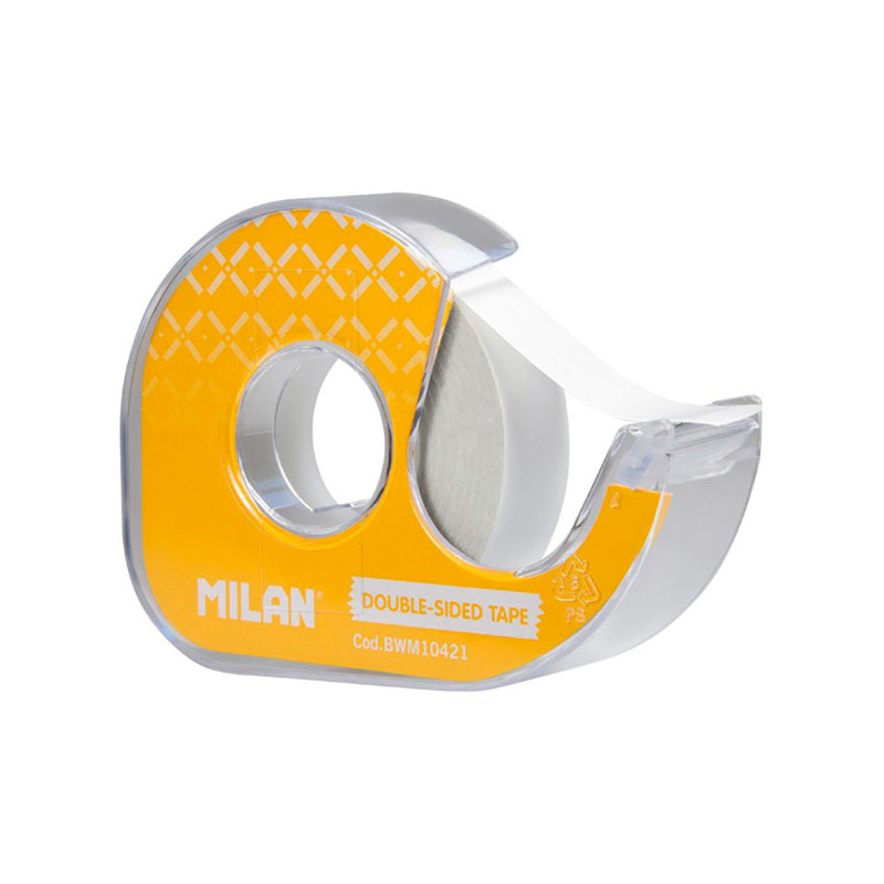 Blister cinta adhesiva doble cara 15mm x 10m con dispensador. milan Blister cinta adhesiva doble cara 15mm x 10m con dispensador. milan