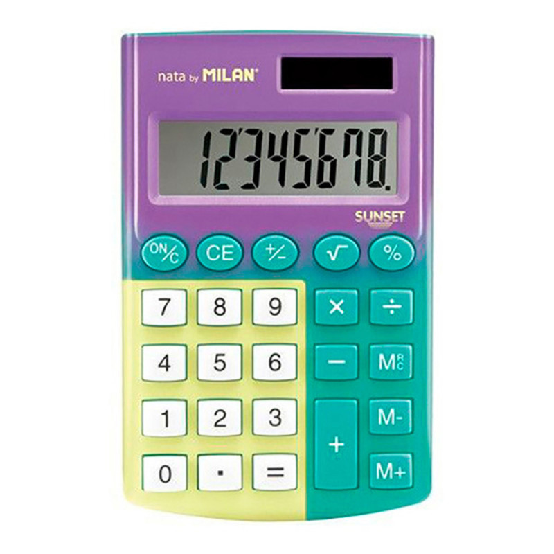 Blister calculadora pocket sunset 8 digitos milan Blister calculadora pocket sunset 8 digitos milan