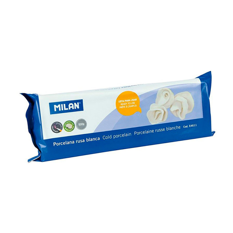 Porcelana rusa blanca 500g milan Porcelana rusa blanca 500g milan